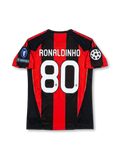 AC Milan 2010-11 Champions League Home Shirt #80 Ronaldinho
