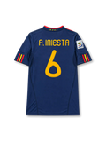 Spain 2010 World Cup Final Away Shirt #6 A. Iniesta