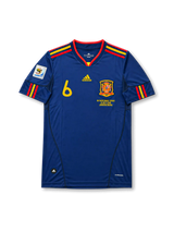 Spain 2010 World Cup Final Away Shirt #6 A. Iniesta