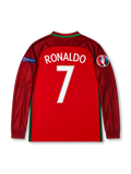 Portugal 2016 Euro Final Home Long Sleeve Shirt #7 Ronaldo