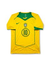 Brazil 2004 Home Jersey #10 Ronaldinho