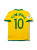 Brazil 2006 Home Jersey #10 Ronaldinho