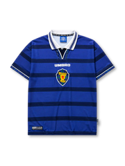 Scotland 1998-00 home jersey with tonal blue stripes