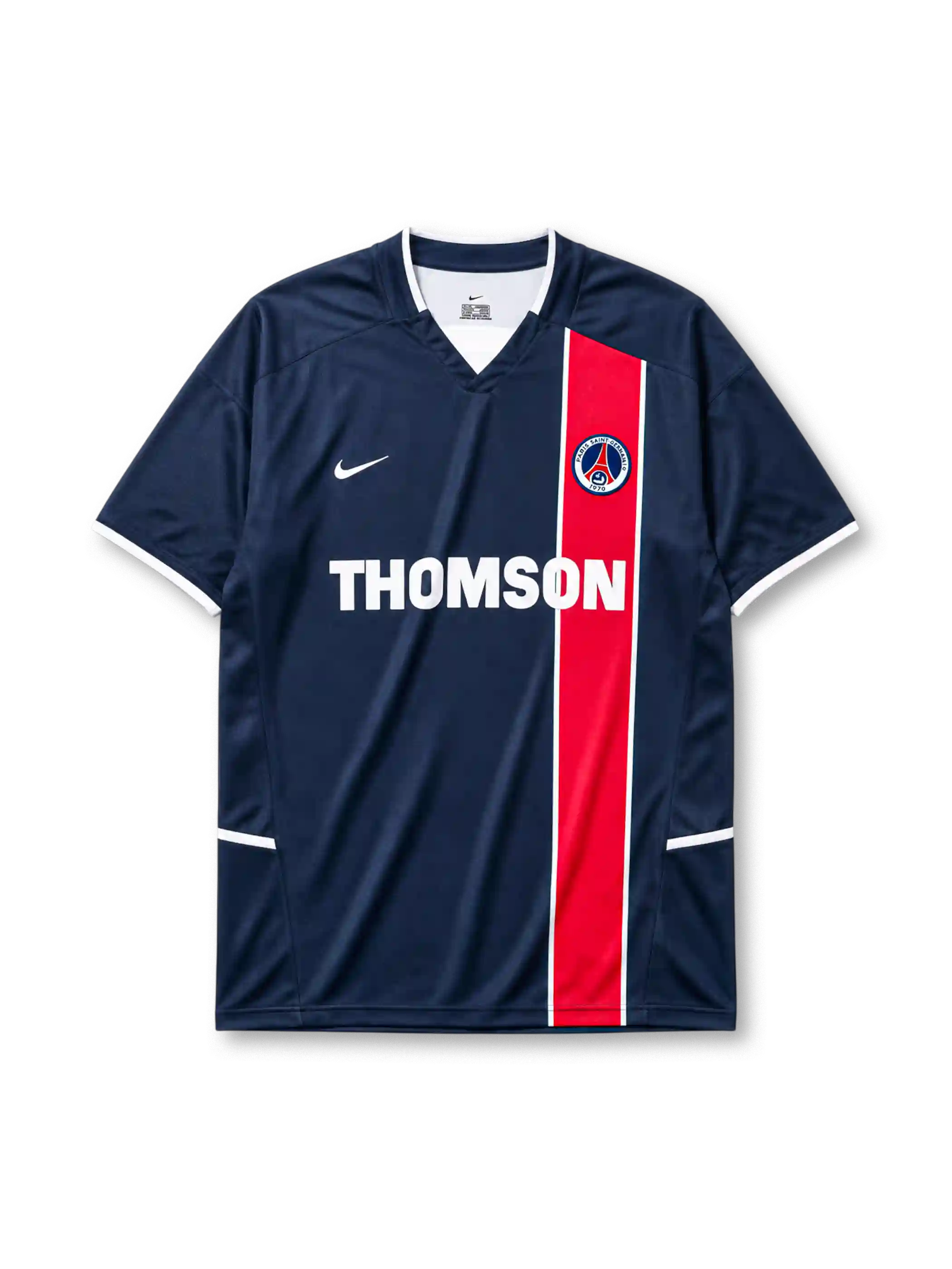 Paris Saint-Germain 2002-03 home jersey with central red stripe