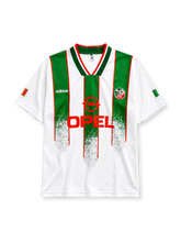 Republic of Ireland 1994 away jersey in white with green stripes