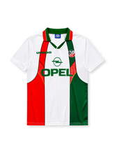 Republic of Ireland 1994-96 away jersey with red and green braces design