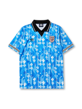 England 1990 third football shirt by Umbro with diamond pattern and Three Lions crest