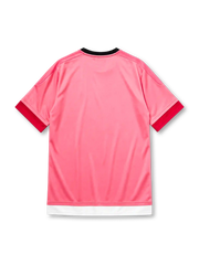 Juventus 2015/16 away football shirt by Adidas in pink with Jeep sponsor logo
