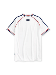 France 1998 away retro football shirt by Adidas with FFF rooster crest and gold star