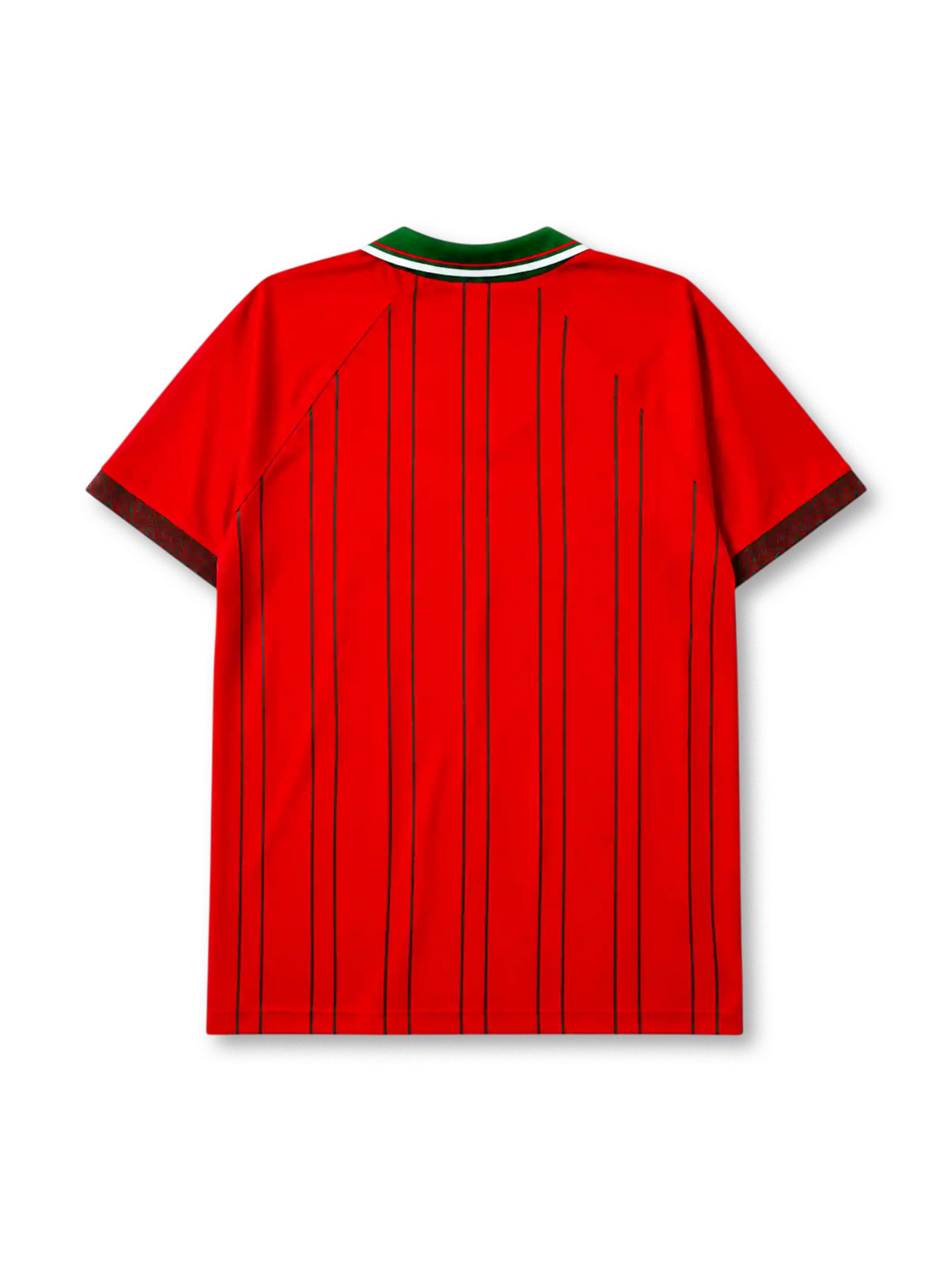Wales 1994/96 home football shirt by Umbro with green pinstripes and FAW dragon crest