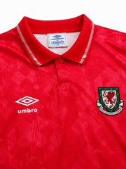 Wales 1990/92 Home Football Shirt