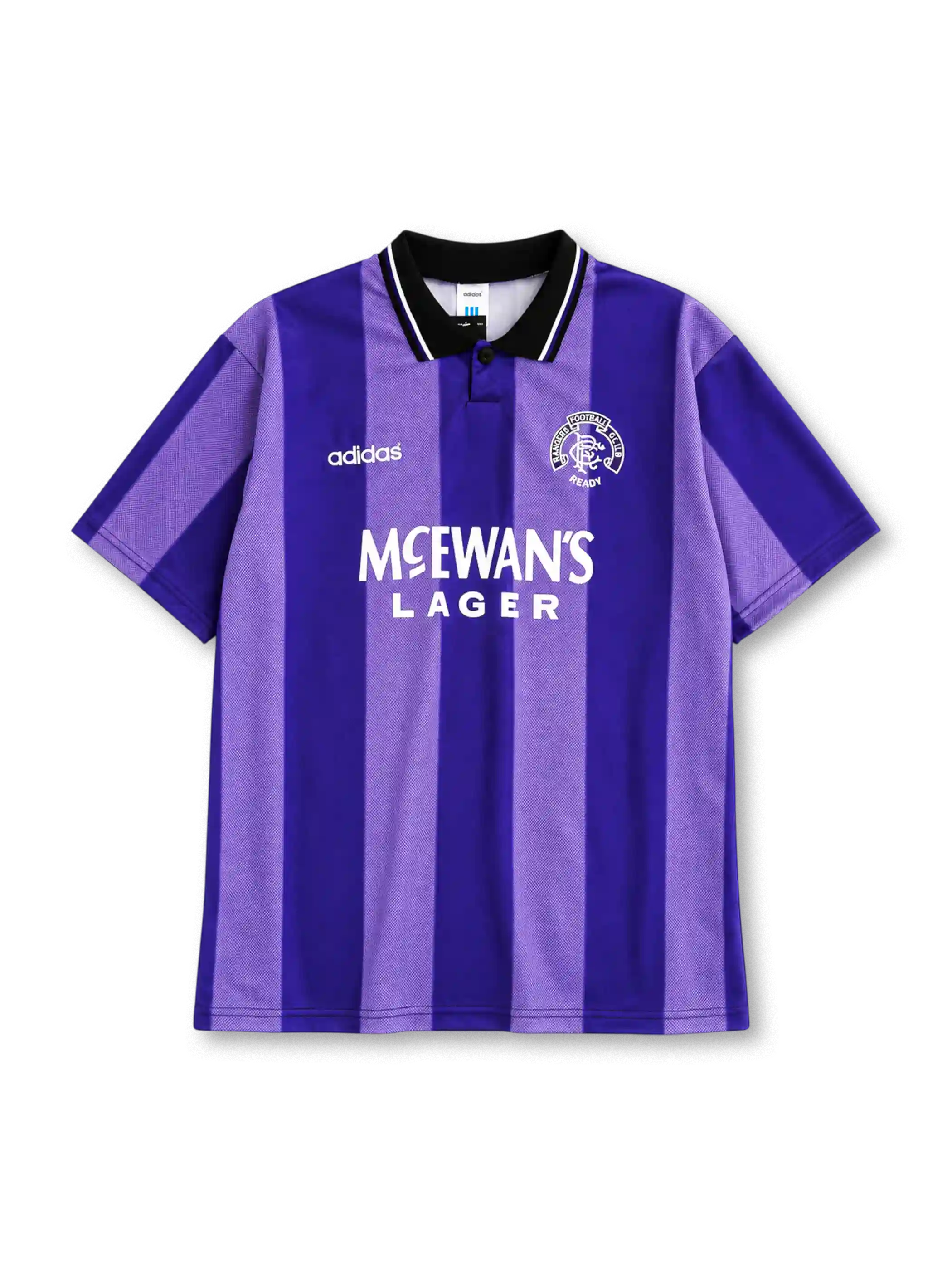 Rangers 1994/95 third football shirt by Adidas in purple with McEwan's Lager sponsor logo