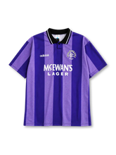 Rangers 1994/95 third football shirt by Adidas in purple with McEwan's Lager sponsor logo