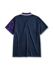 Tottenham Hotspur 1994/95 away football shirt by Umbro with purple print and Holsten sponsor logo