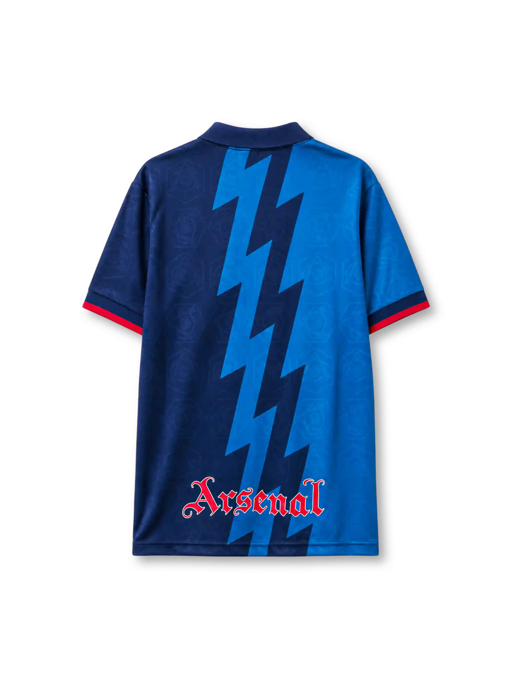 Arsenal 1995 away football shirt by Nike with lightning bolt graphic and JVC sponsor logo