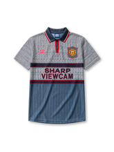 Manchester United 1995/96 away football shirt by Umbro with Sharp Viewcam sponsor logo
