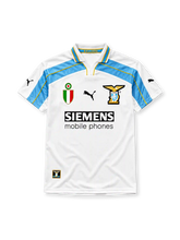 Lazio 2000/01 third football shirt by Puma with Siemens Mobile Phones sponsor logo and Scudetto shield