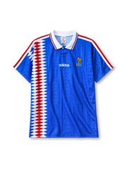 France 1994 home jersey adidas front view blue diamond pattern
