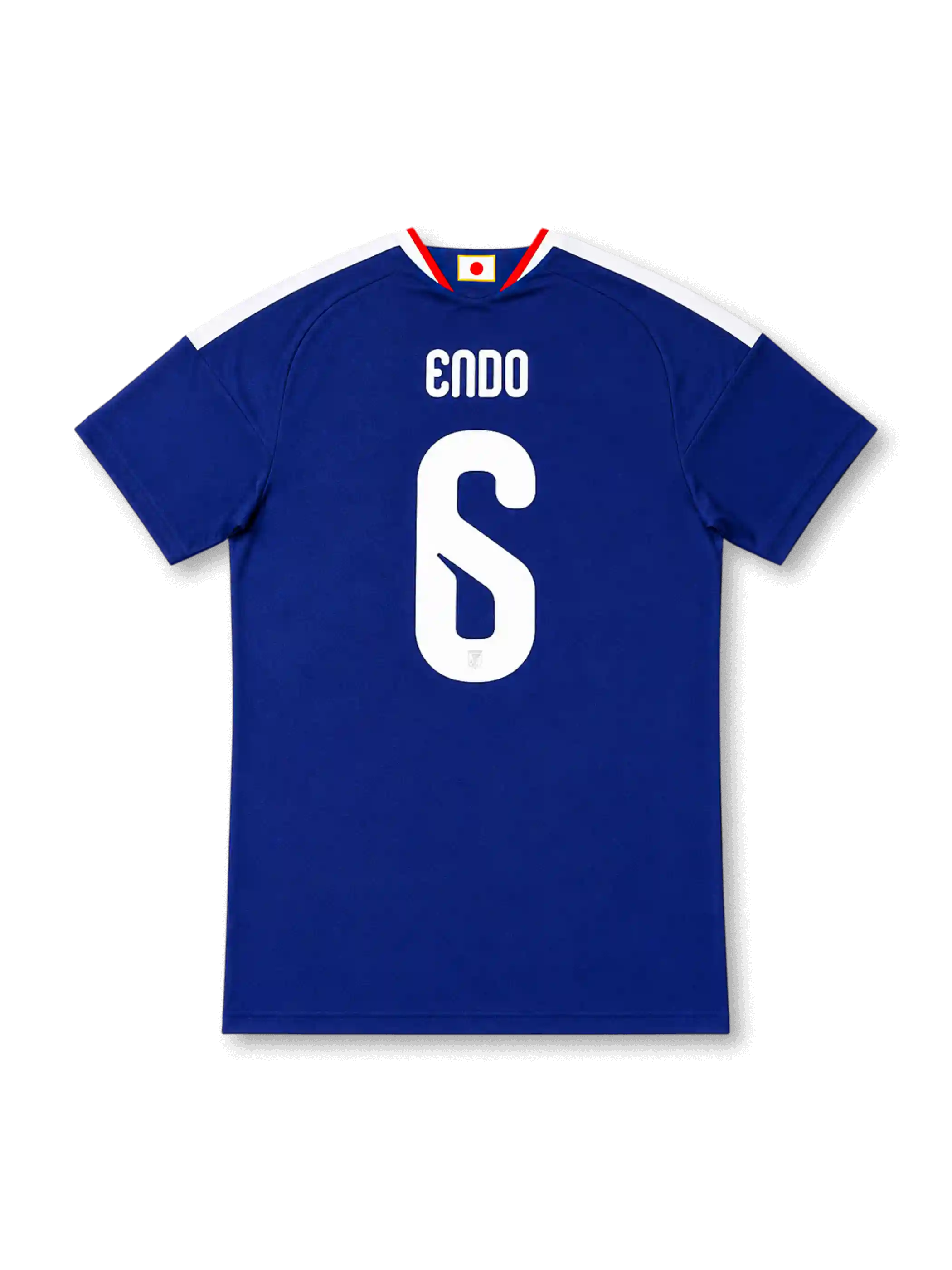Japan 2026 home authentic blue football shirt with ENDO name and number 6