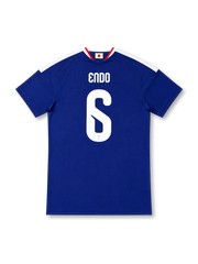 Japan 2026 home authentic blue football shirt with ENDO name and number 6