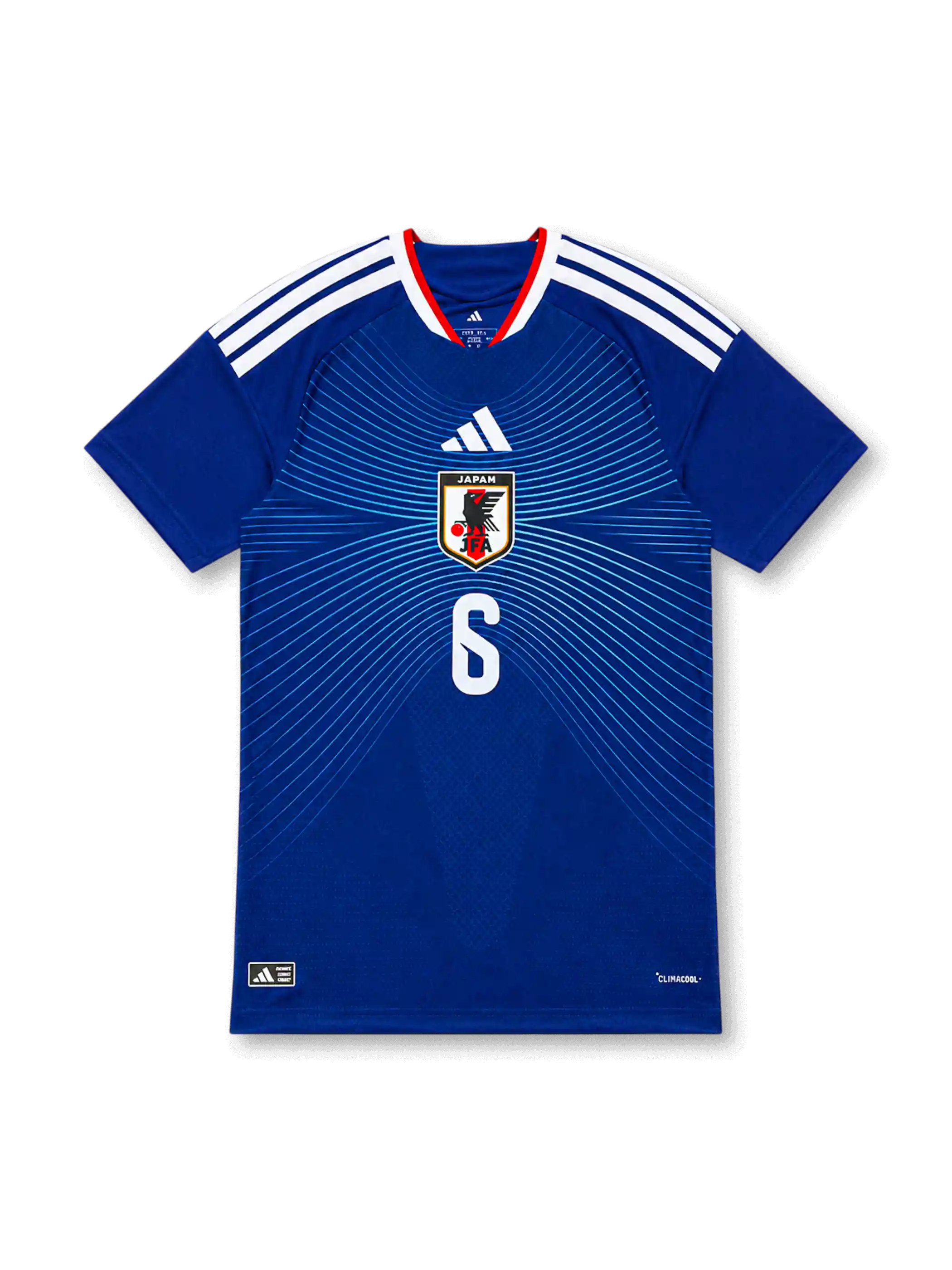 Japan 2026 home authentic blue football shirt with ENDO name and number 6