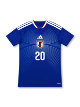 Japan 2026 home blue football jersey with KUBO name and number 20