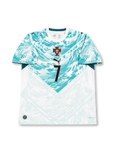Front view of Portugal 2026 away shirt with Cristiano Ronaldo #7 chest print.