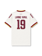 Back view of Spain 2026 away shirt with Lamine Yamal name-set and number 19.