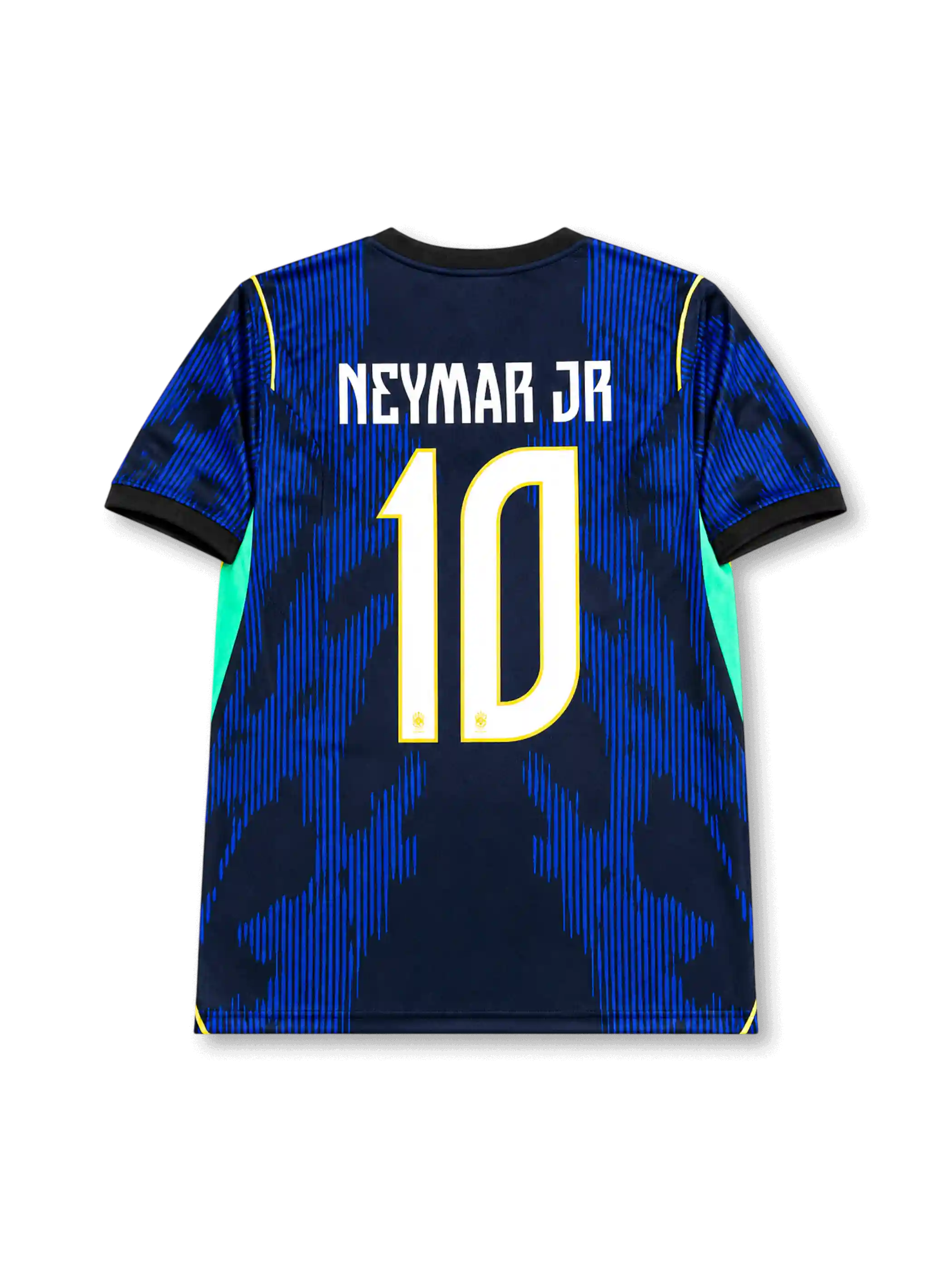 Back view of Brazil 2026 away shirt with NEYMAR JR name-set and number 10.