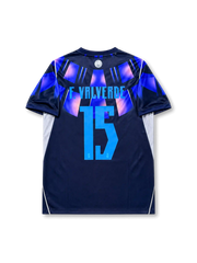 Back view of Uruguay 2026 away shirt with F. VALVERDE name-set and number 15.