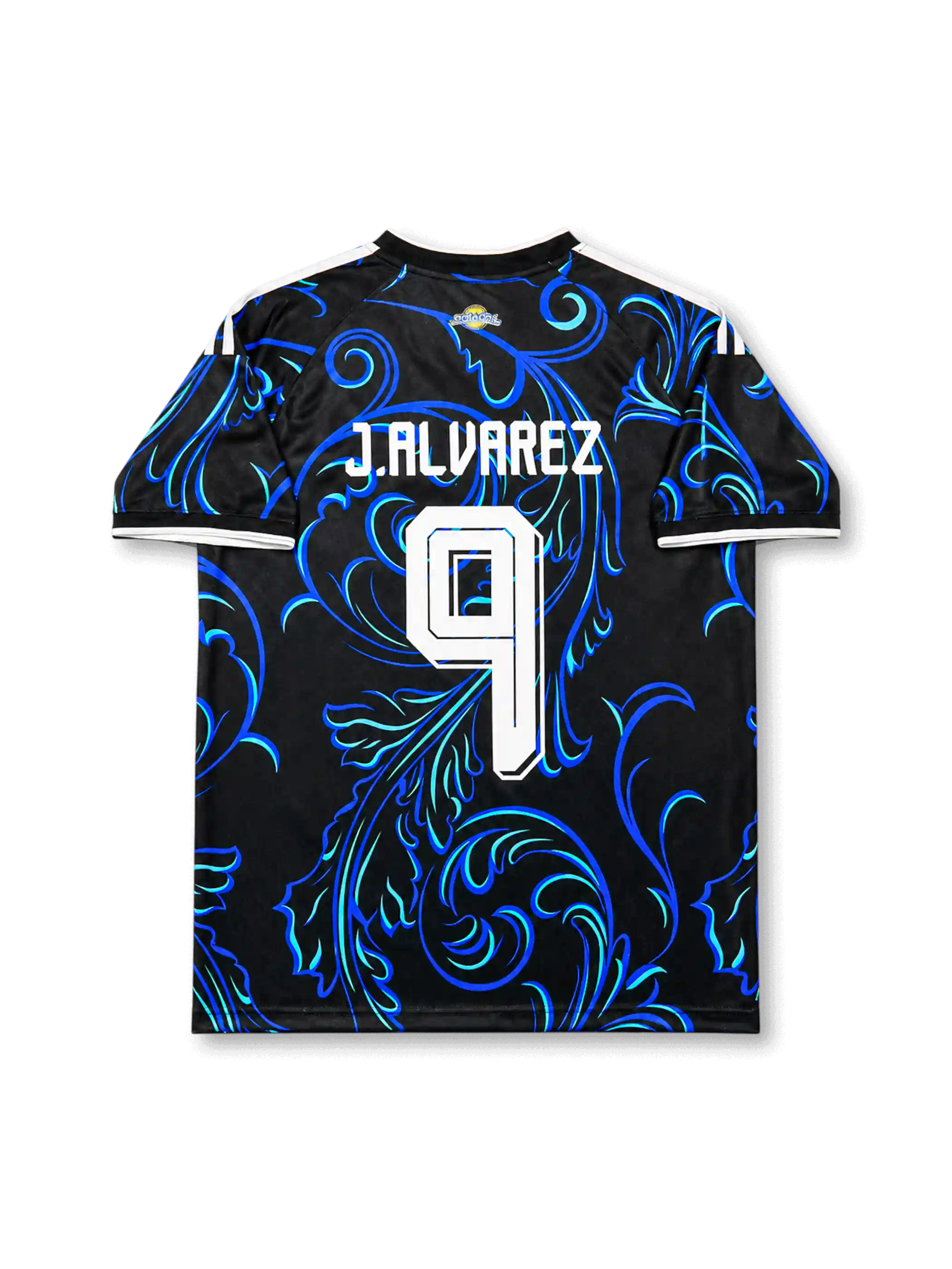 Back view of Argentina 2026 away shirt with J.ALVAREZ name-set and number 9.