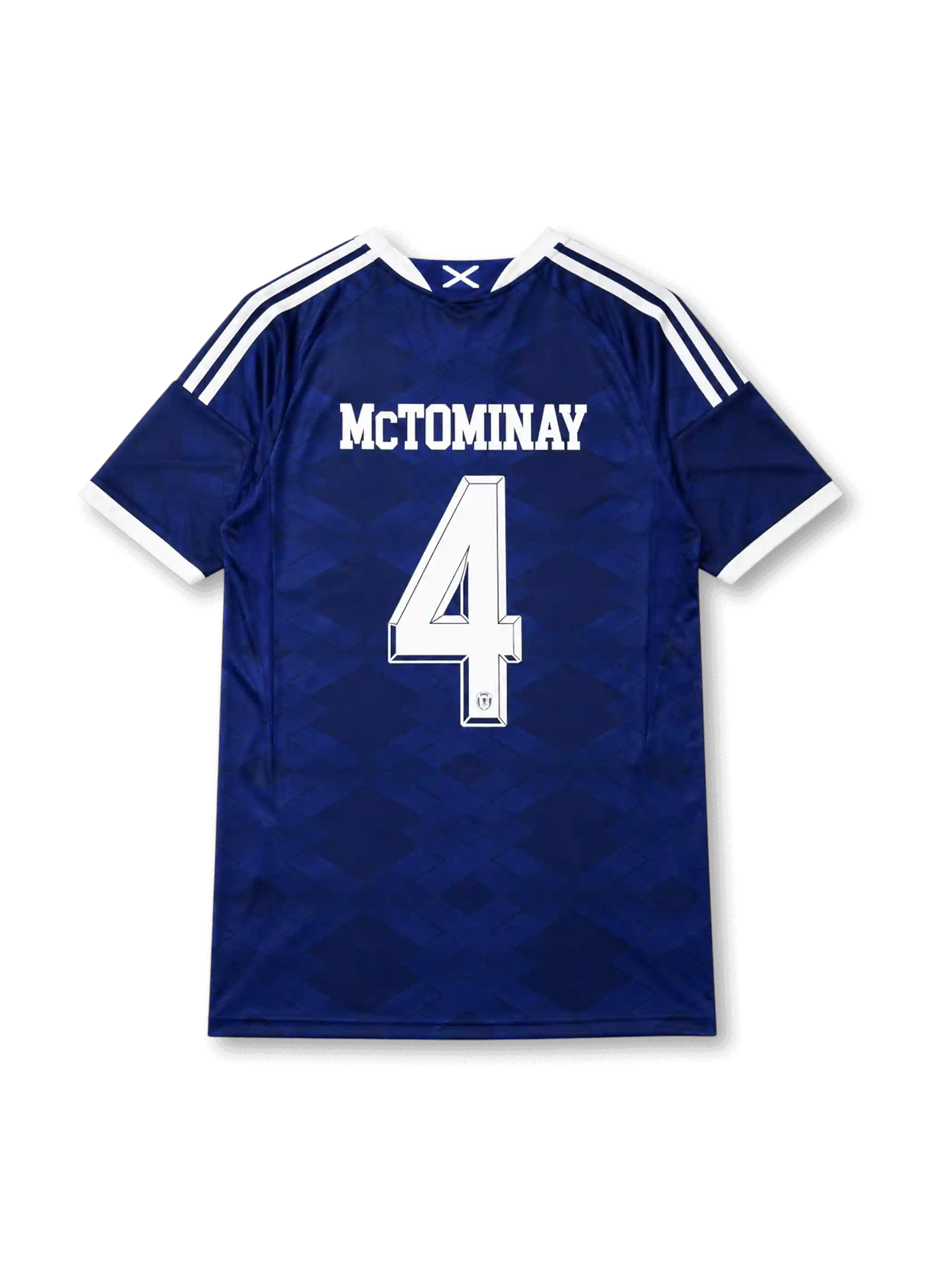 Back view of Scotland 2026 home shirt with MCTOMINAY name-set and number 4.