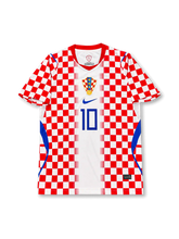 Luka Modrić Croatia 2026 World Cup home football jersey with red and white checkered design, blue number 10 on the front, and Modrić name and number 10 on the back.