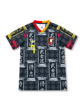 Japan commemorative black football jersey with MITOMA name, number 7 and samurai-inspired Japanese graphics