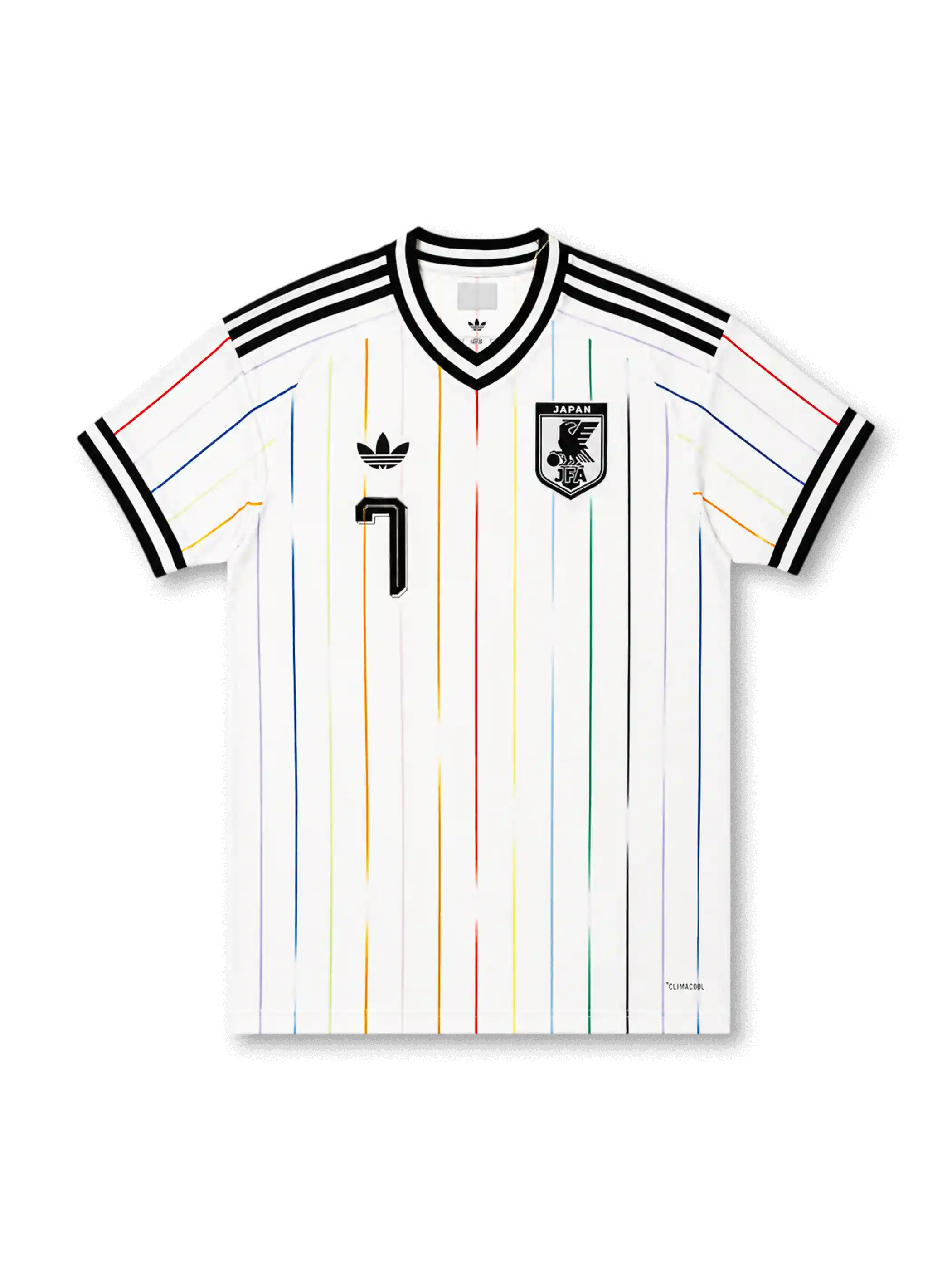 Japan 2026 away replica football jersey in white with Kaoru Mitoma name and number 7