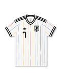 Japan 2026 away replica football jersey in white with Kaoru Mitoma name and number 7