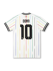 Japan 2026 away replica football jersey in white with Ritsu Doan name and number 10