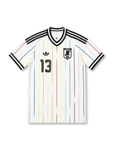 Japan 2026 away replica football jersey in white with Keito Nakamura name and number 13
