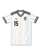 Japan 2026 away replica football jersey in white with Daichi Kamada name and number 15
