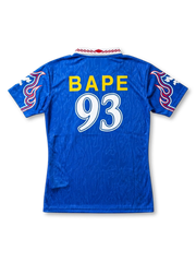 adidas × BAPE Football Jersey "93" — Royal Blue, Authentic