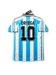 Argentina 1998 World Cup Home Shirt #10 Ortega