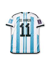 Argentina 2022 FIFA World Cup Home Shirt #11 Di María