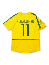 Brazil 2002 World Cup Home Shirt #11 Ronaldinho