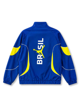 Brazil x Jordan anthem track jacket back with large BRASIL Jumpman wordmark graphic