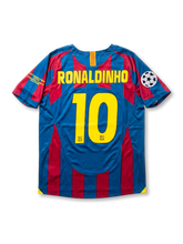 Barcelona 2005-06 Champions League Final Home Shirt #10 Ronaldinho