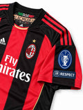 AC Milan 2010-11 Champions League Home Shirt #80 Ronaldinho