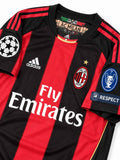 AC Milan 2010-11 Champions League Home Shirt #80 Ronaldinho
