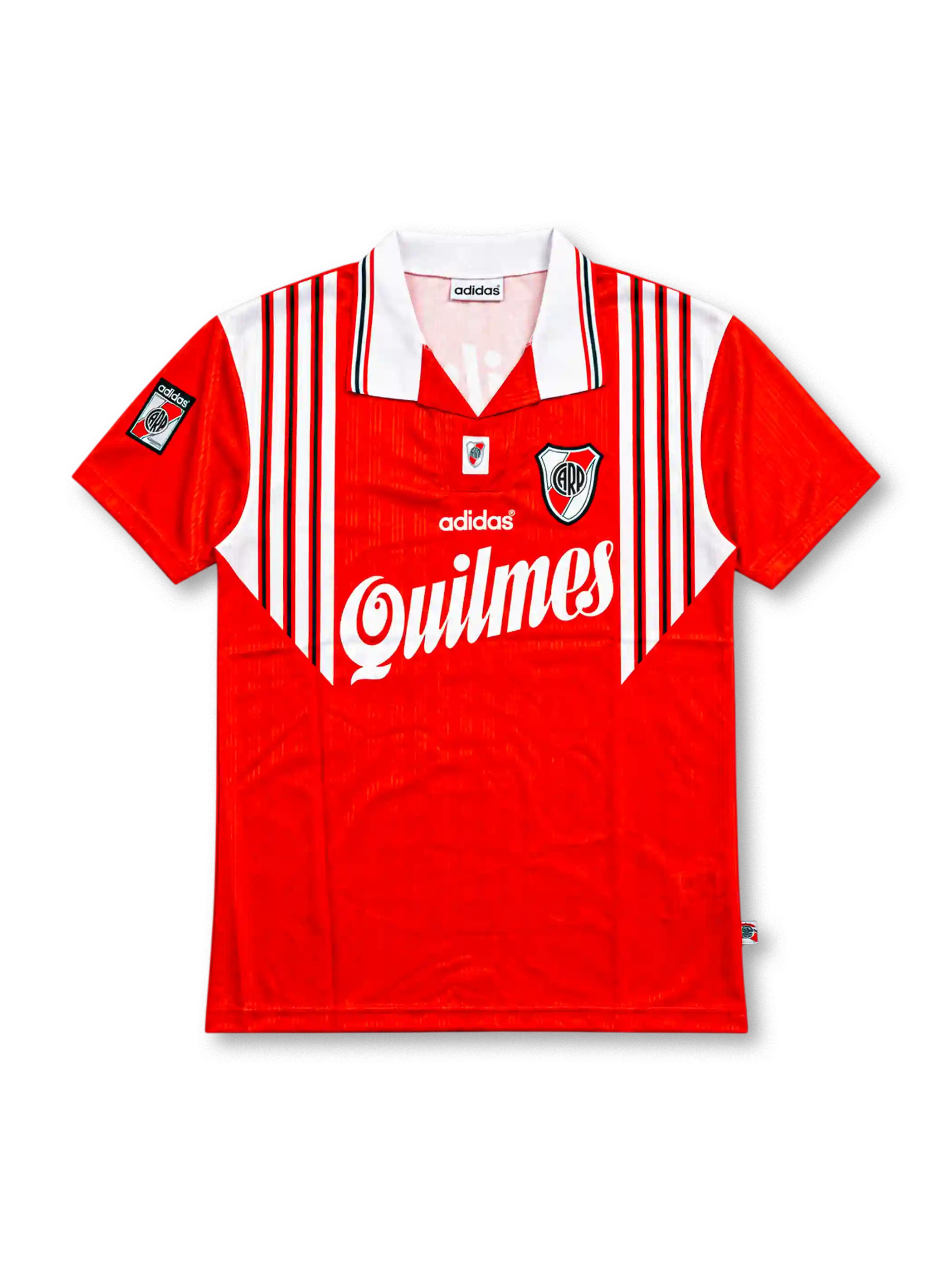 River Plate 1995/96 Away Jersey #10, retro Argentine club soccer shirt featuring the classic away kit design, River Plate club crest, and number 10 on the back.