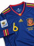 Spain 2010 World Cup Final Away Shirt #6 A. Iniesta
