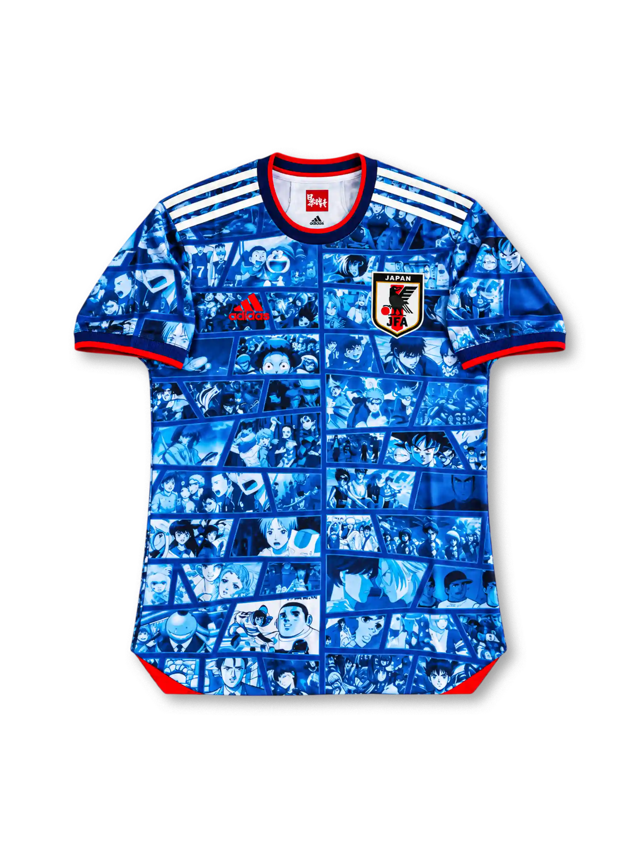Japan Anime Collaboration Soccer Jersey #10, special edition Japanese national team-inspired football shirt combining Japan soccer styling with an anime-themed design and number 10.